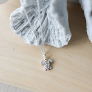 Collier Turtle treasure - Argent