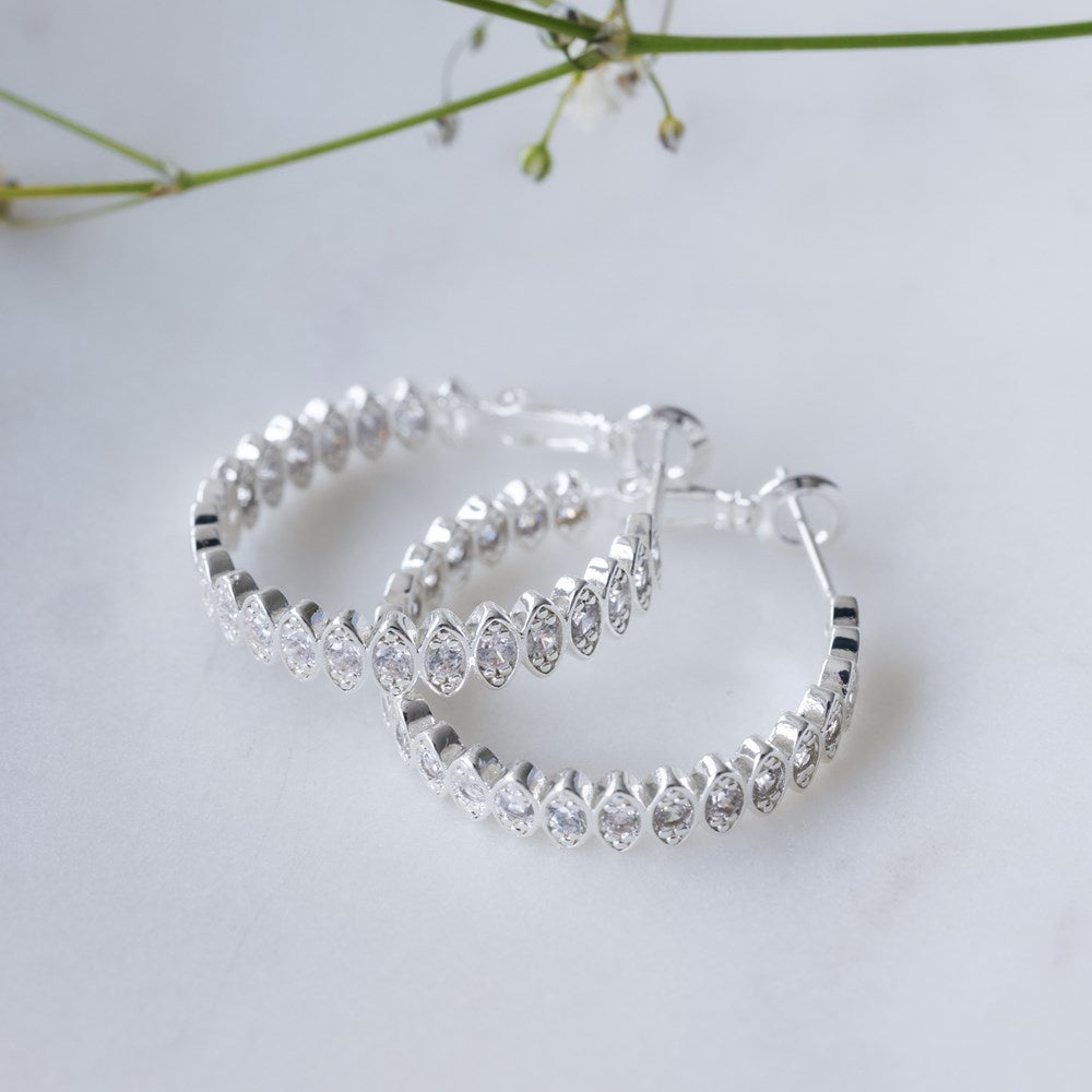 Boucles d'oreilles Front & Centre - Argent