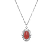 Collier Bordeaux - Argent