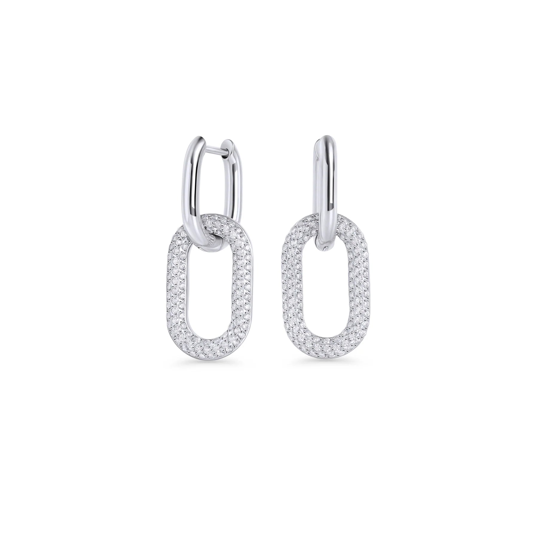 Boucles dormeuses Constance - Argent