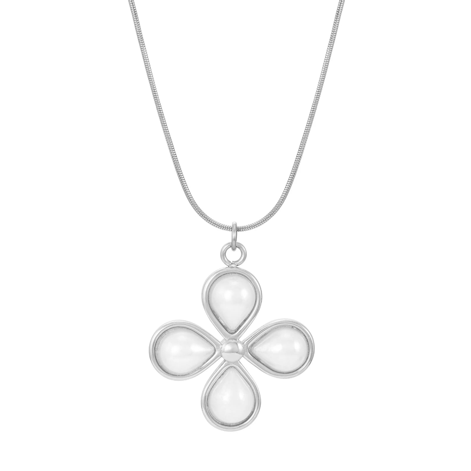 Collier Fleur - Argent