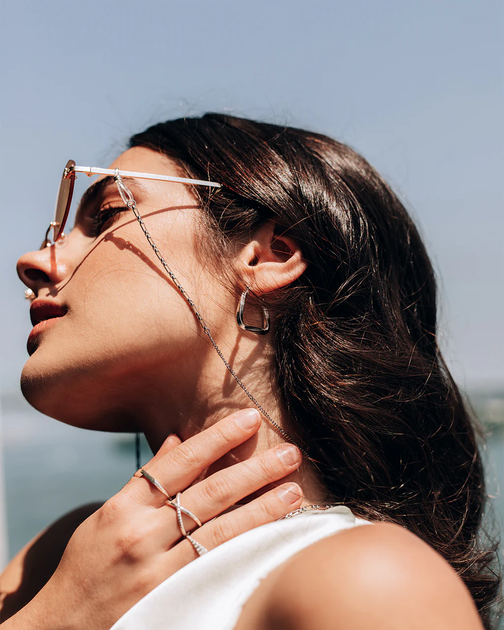 Chaîne de lunettes Rhodes - Argent
