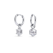 Boucles dormeuses Octavia - Argent