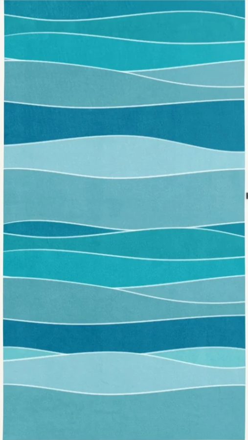 Serviette de plage en microfibre XL - Azur
