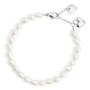 Bracelet perles Papaya - Argent
