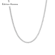 Collier Hommes Cuban - Argent