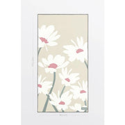 Serviette de bain en microfibre gaufrée - Marguerite en brise beige
