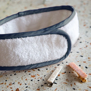 Bandeau pour cheveux en tissu éponge - Bleu