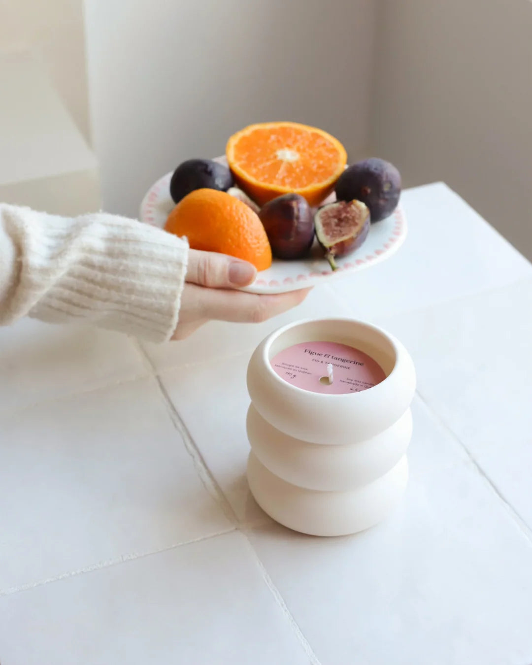 Bougie de soja Bubble - Figue & tangerine