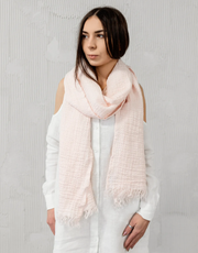 Foulard Cabana en lin - Rose