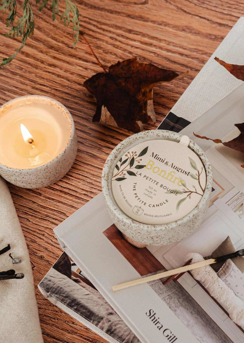 Bougie réutilisable 3oz - Bonfire