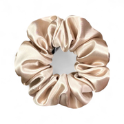 Chouchou en soie biologique premium - Champagne