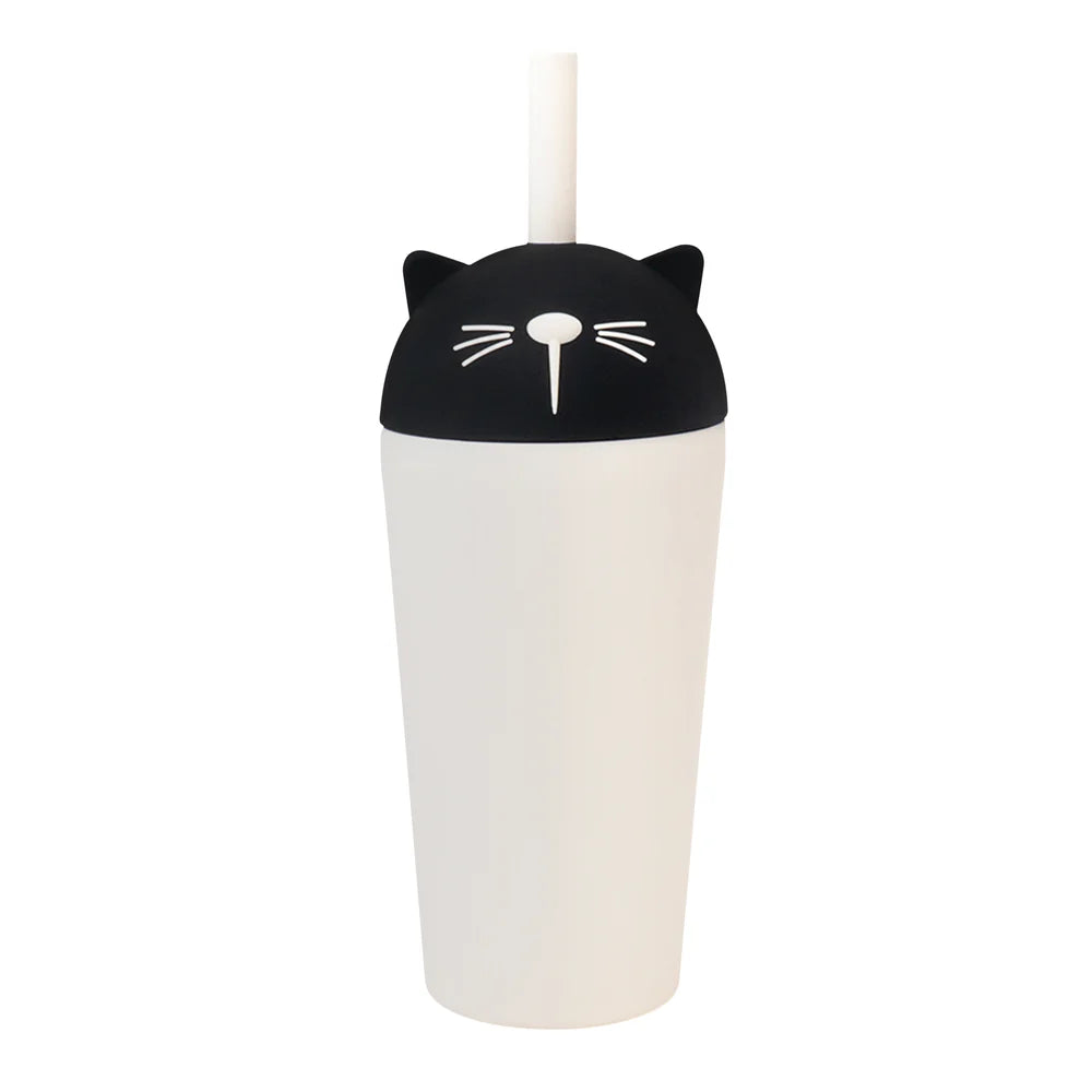 Gobelet isotherme avec paille 16oz - Bestie Chat