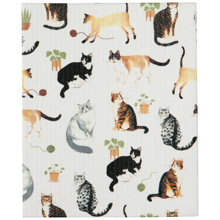 Rouleau d'essuie-tout réutilisable - Chats