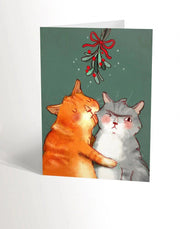 Carte de souhaits - Chats Noël