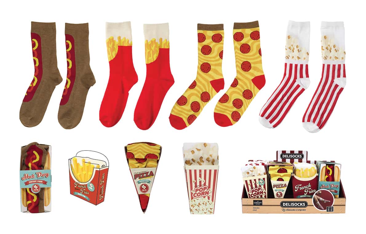 Chaussettes « à croquer » - Fast food