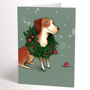 Carte de souhaits - Chien Noël