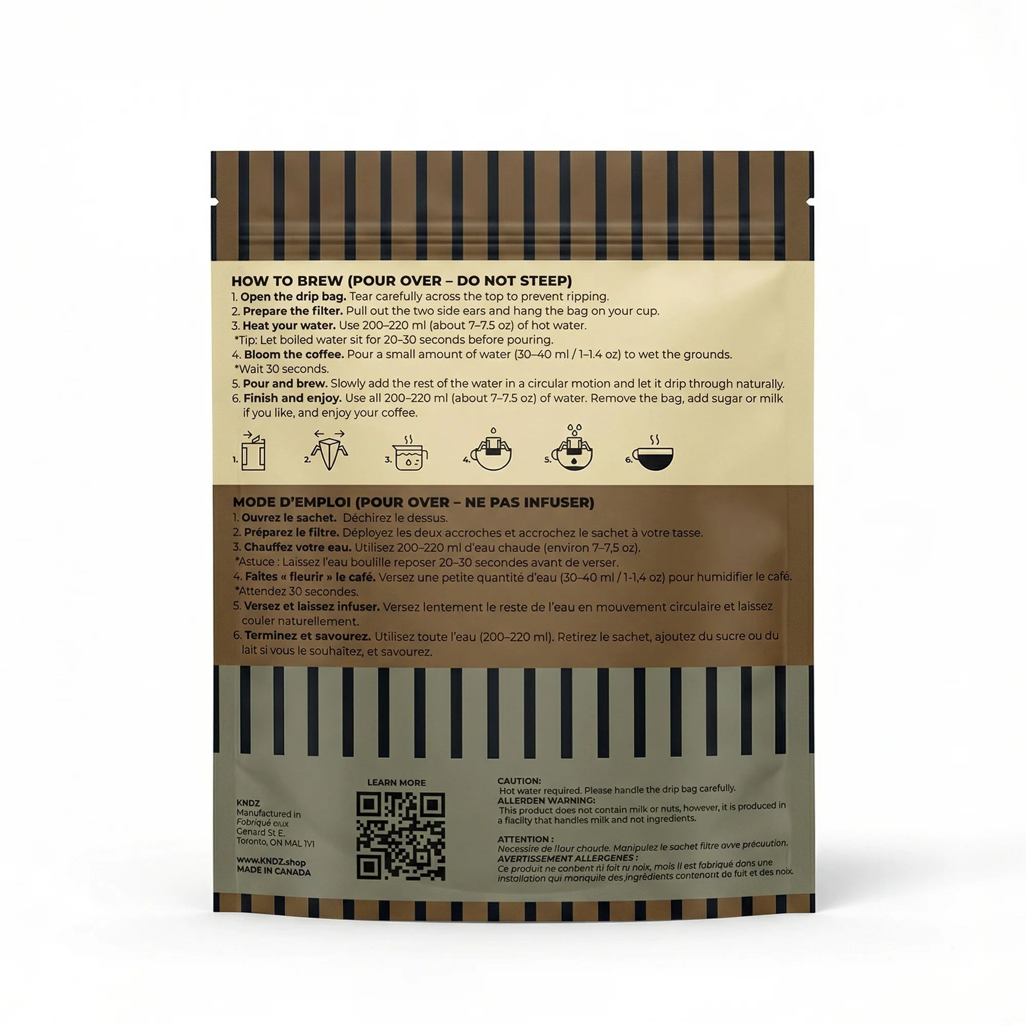 Café filtre en sachet - Simply dark roast