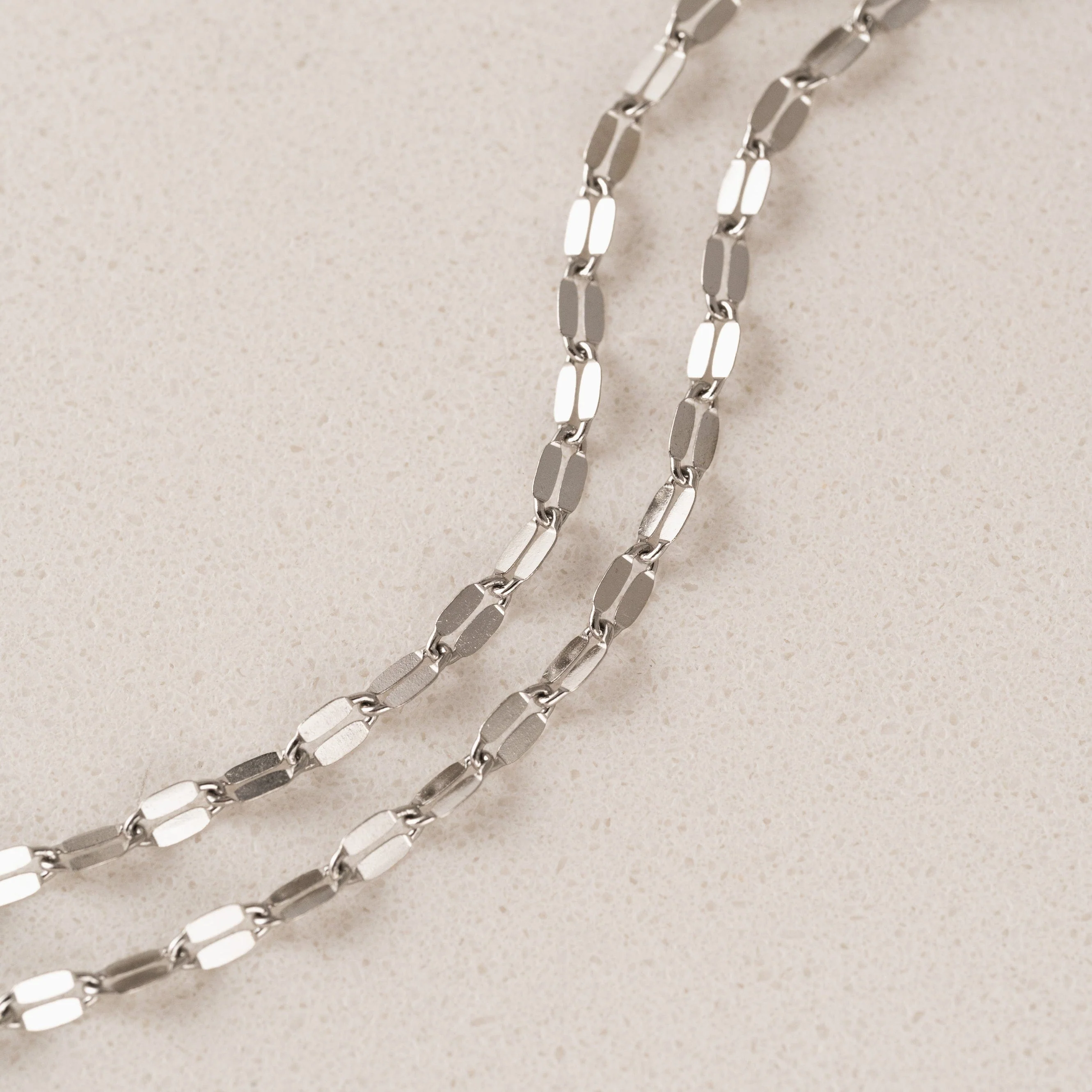 Collier superposé Ray - Argent