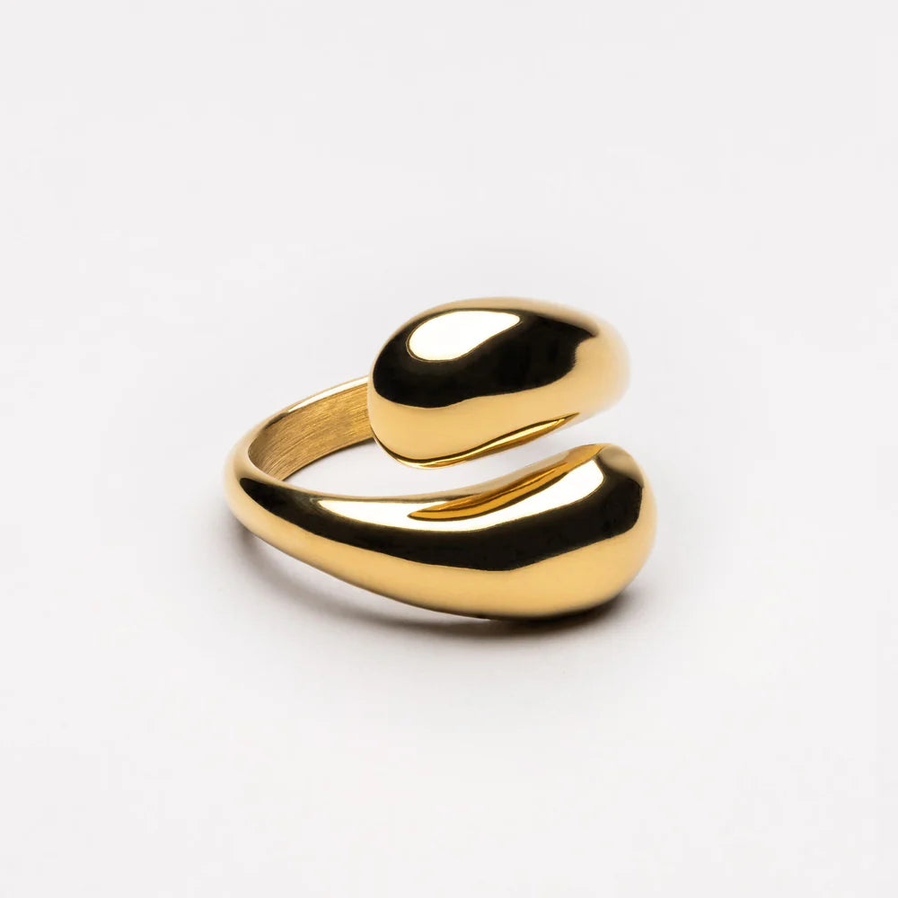 Bague Double twist - Or