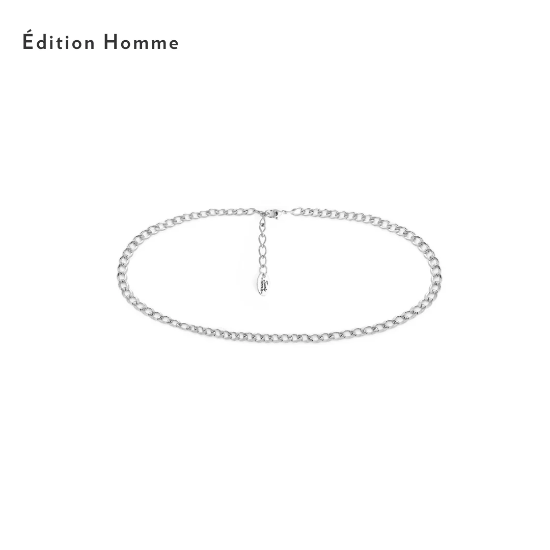 Bracelet Hommes Cuban - Argent