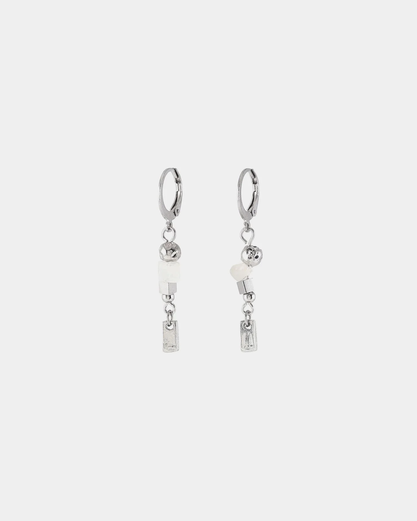 Boucles d'oreilles Elodea - Argent - Écume