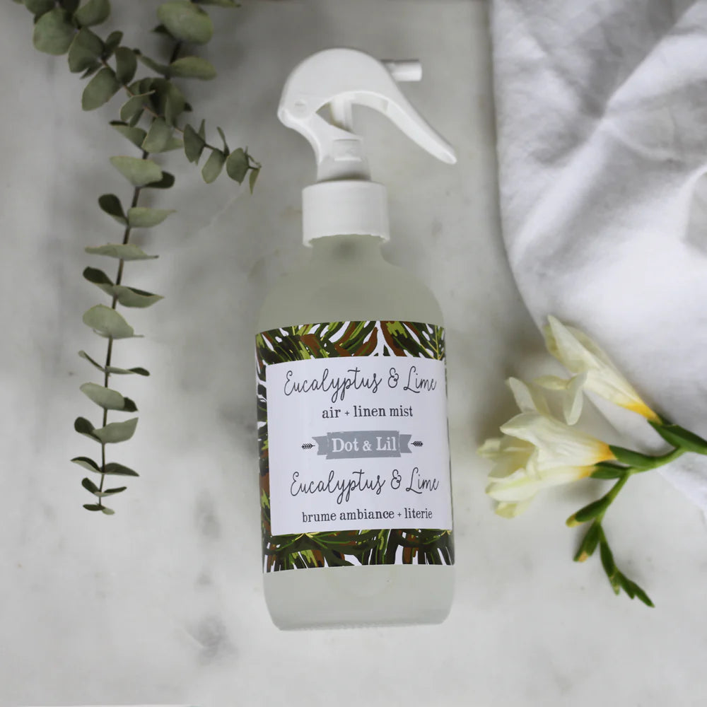 Brûme d'ambiance et de literie - Eucalyptus et lime