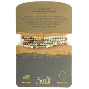 Bracelet/collier Stone Wrap - Amazonite (courage)