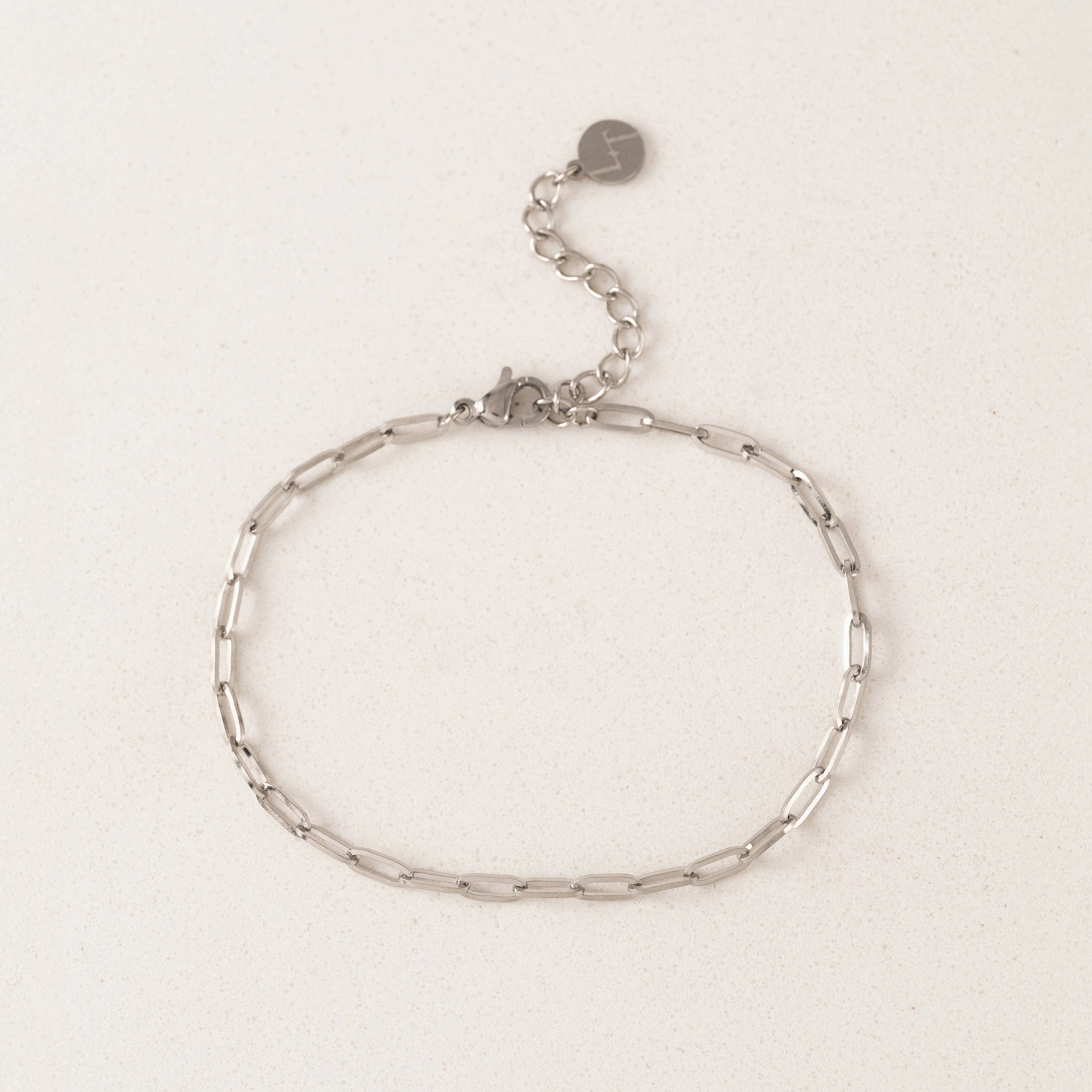 Bracelet Paperclip - Argent