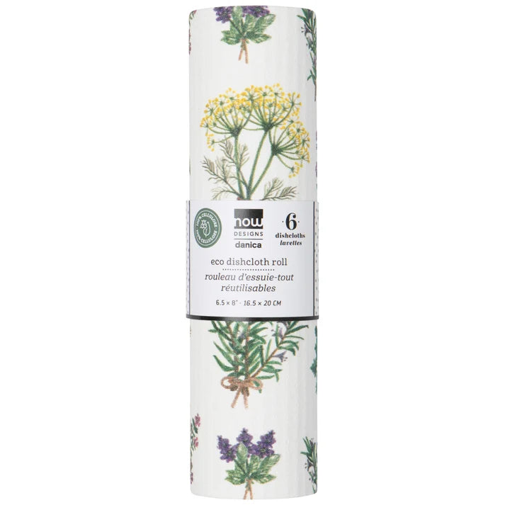 Rouleau d'essuie-tout réutilisable - Fleurs