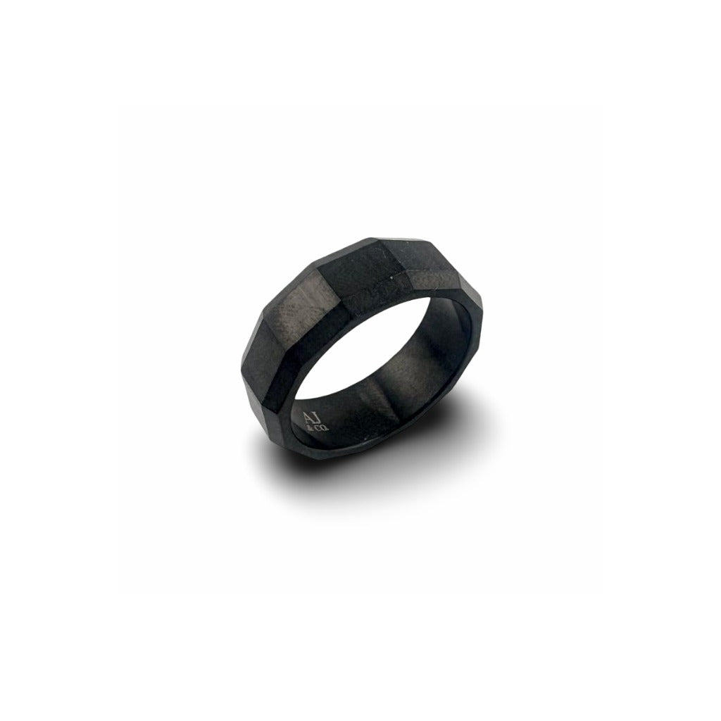 Bague Focus - Noir Mat