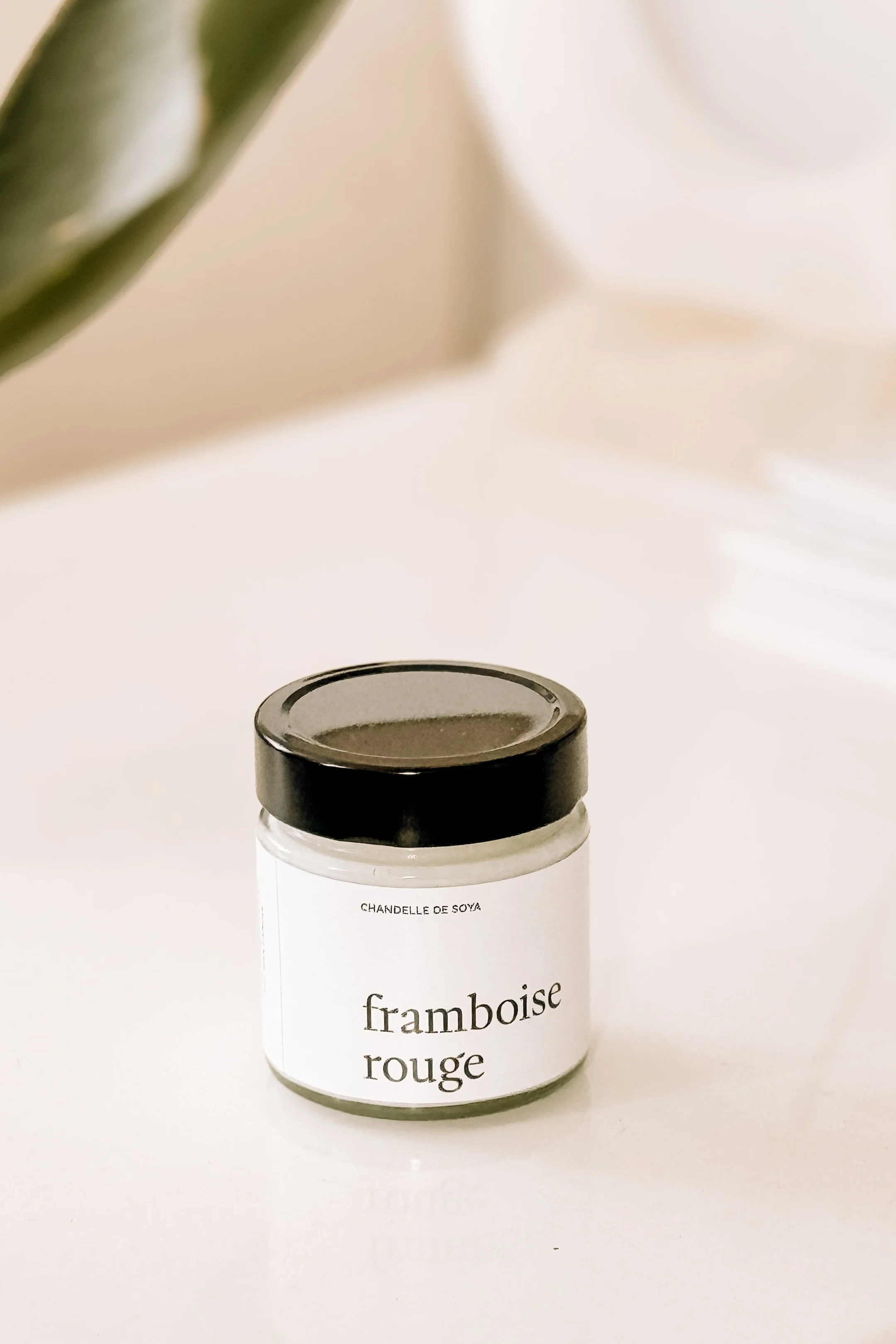 Chandelle de soya - Framboise rouge