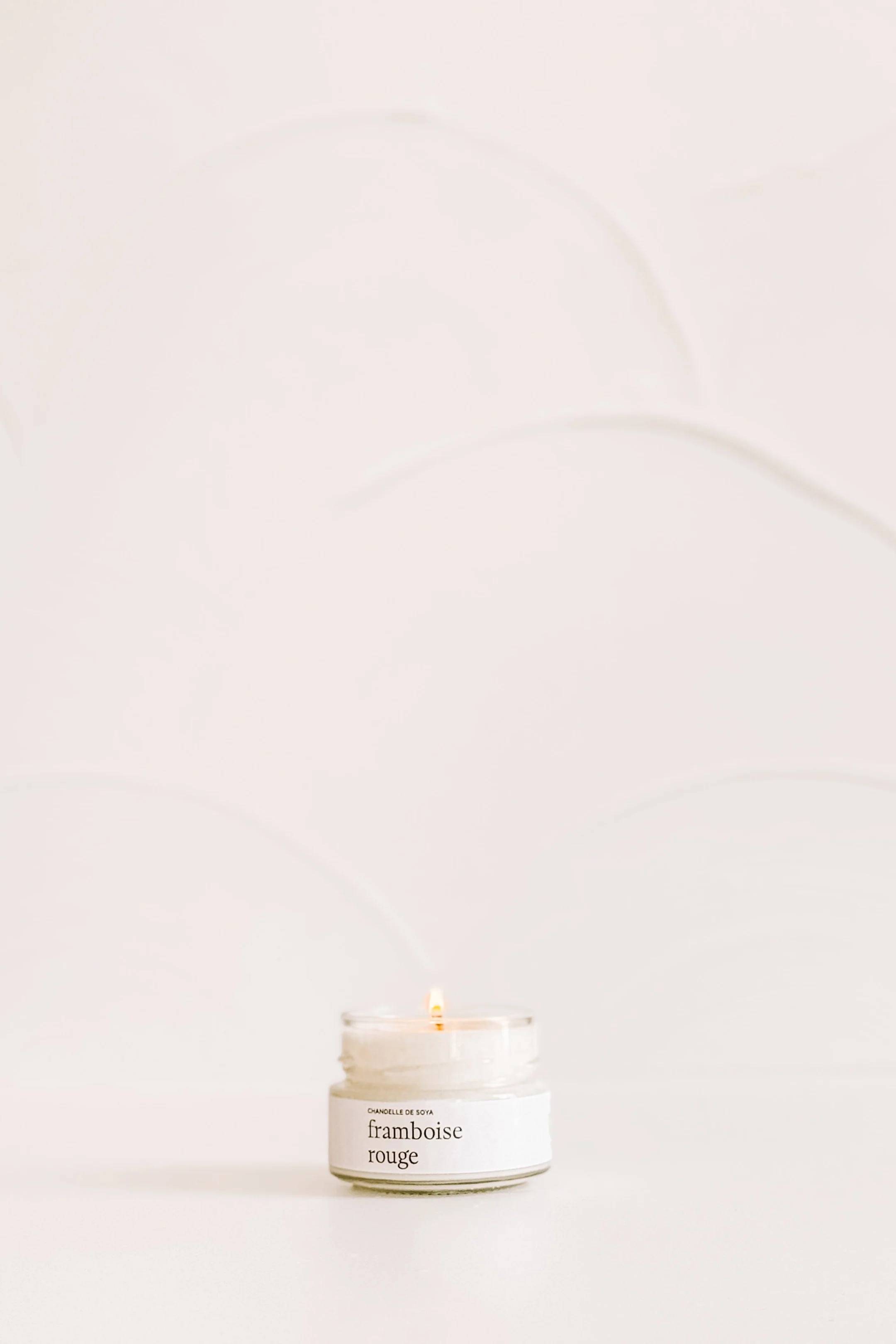 Chandelle de soya - Framboise rouge