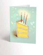 Carte de souhaits - Gâteau au citron