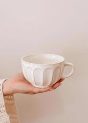 Grande tasse cannelée