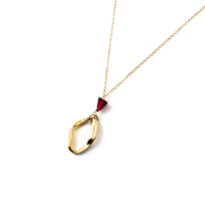 Collier Cyrane - Or - Grenat