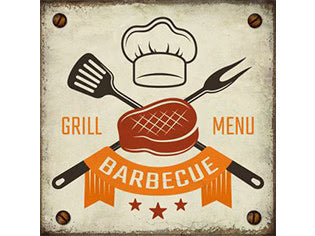 Grill Menu BBQ - Métal