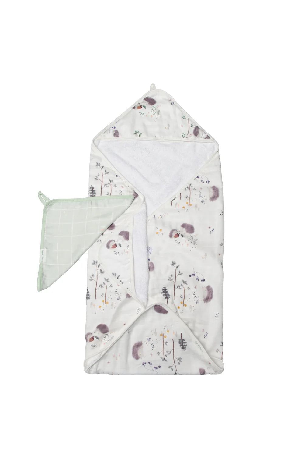 Ensemble serviette à capuchon - Hérissons