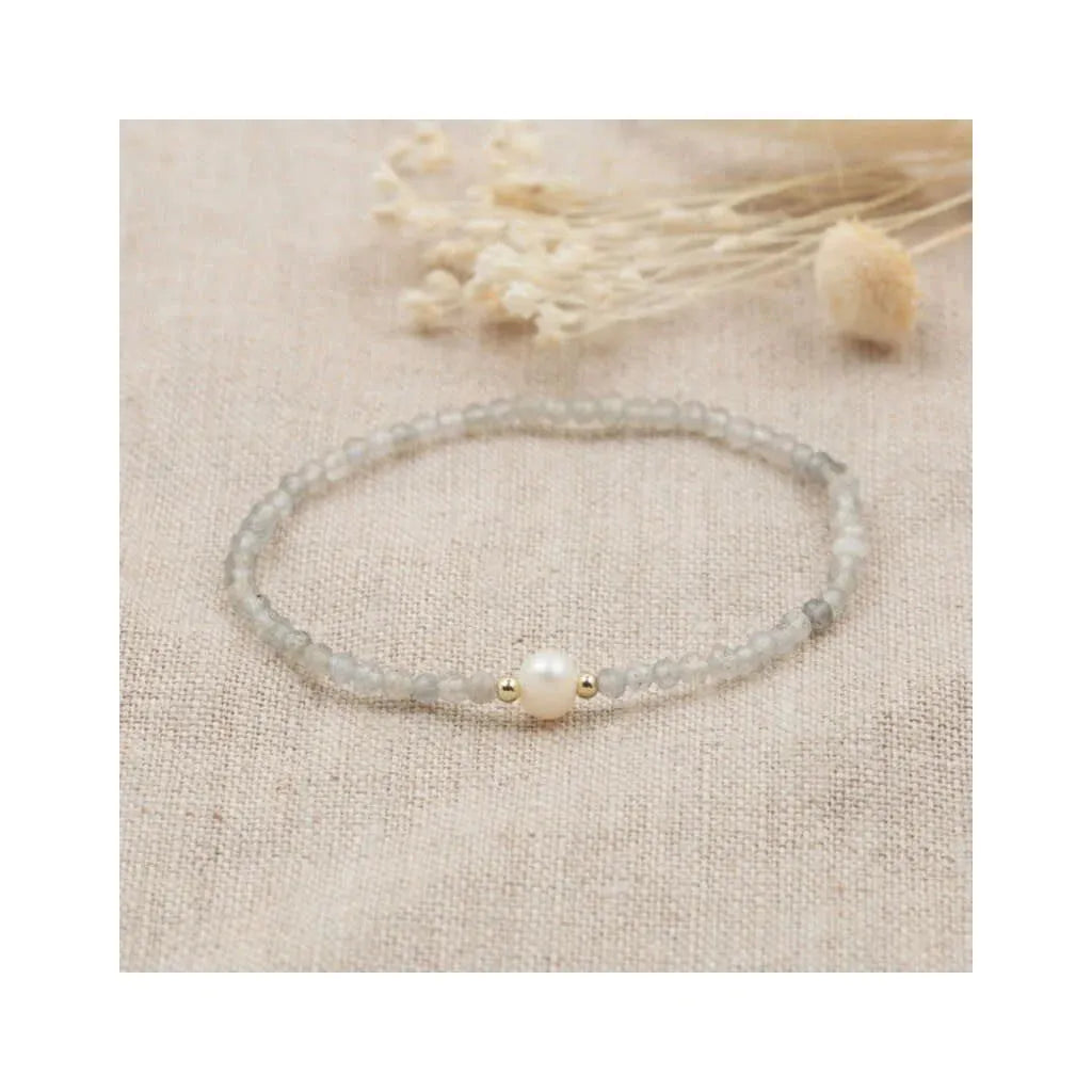 Bracelet Lacey - Or et labradorite
