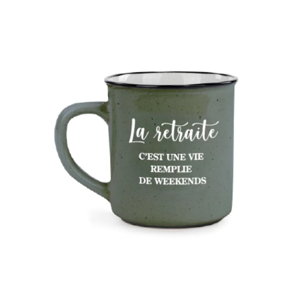 Tasse - La retraite est une vie remplie de weekends