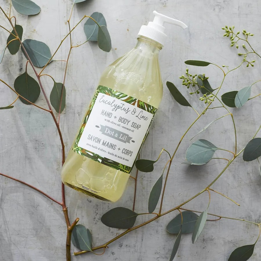 Savon liquide mains et corps - Eucalyptus et lime