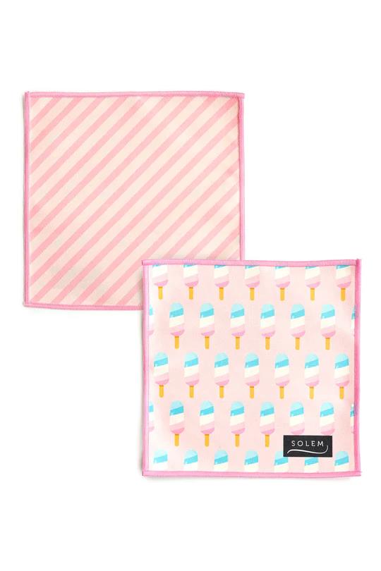 Lingettes à lunettes en microfibre - Plaisir glacé