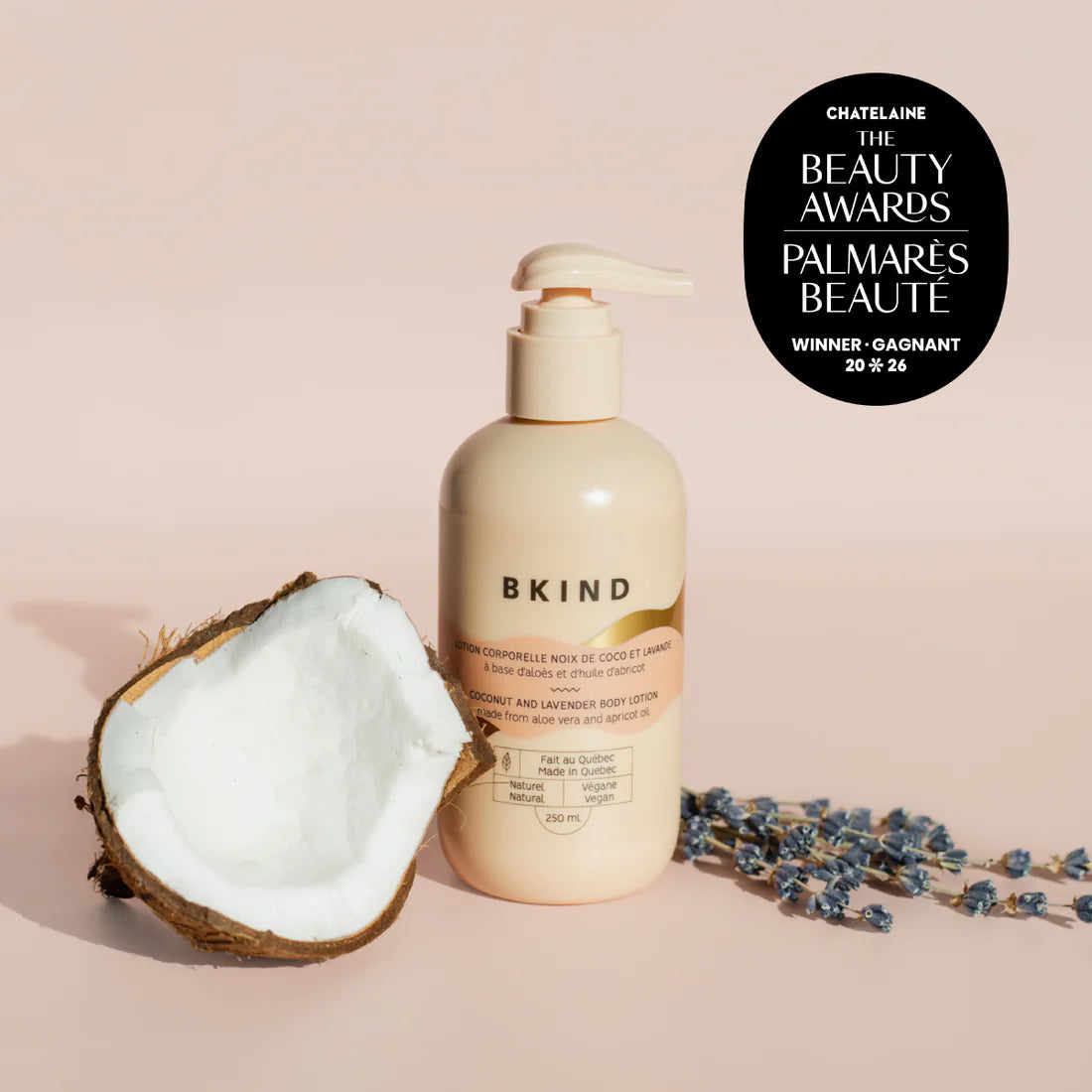 Lotion corporelle hydratante - Noix de coco et lavande