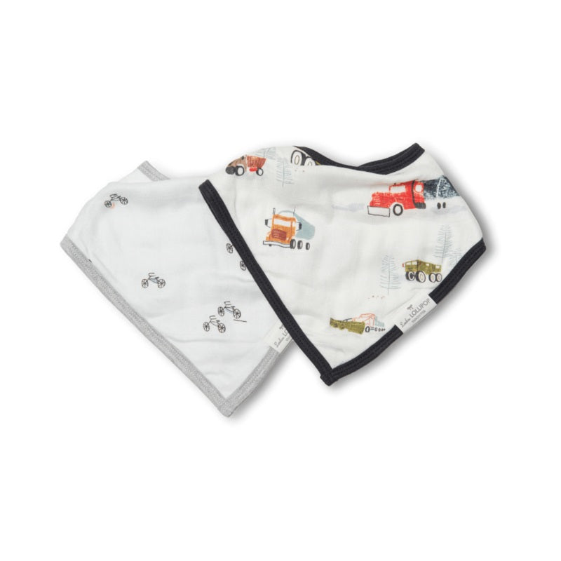Ensemble de bavoirs bandana - Happy trucks