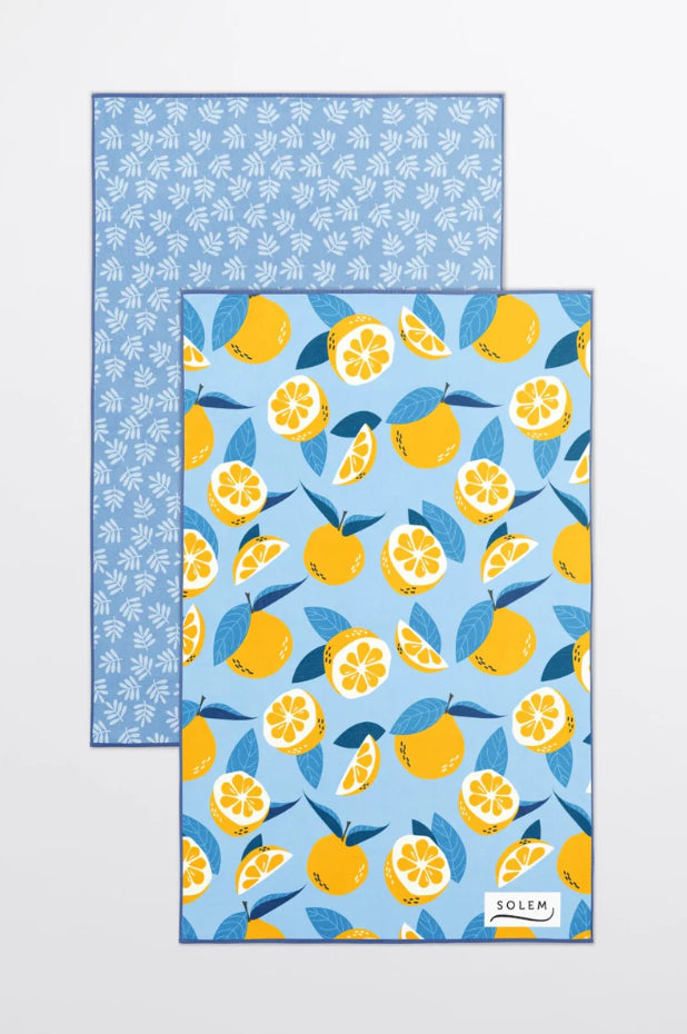 Linges à vaisselle en microfibre (Lot de 2) - Mandarines