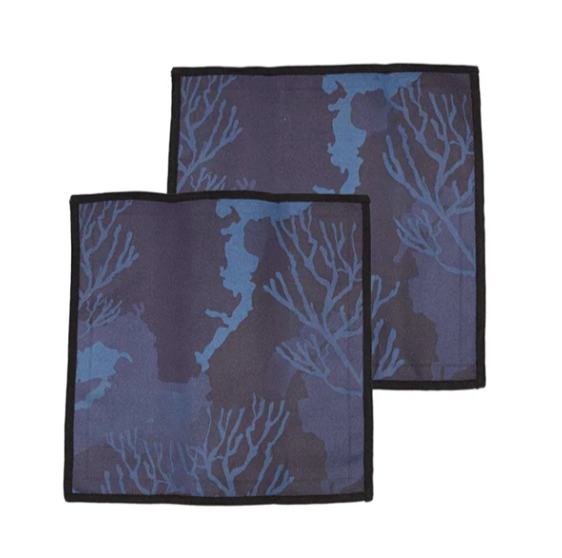 Lingettes à lunettes en microfibre - Marine chic