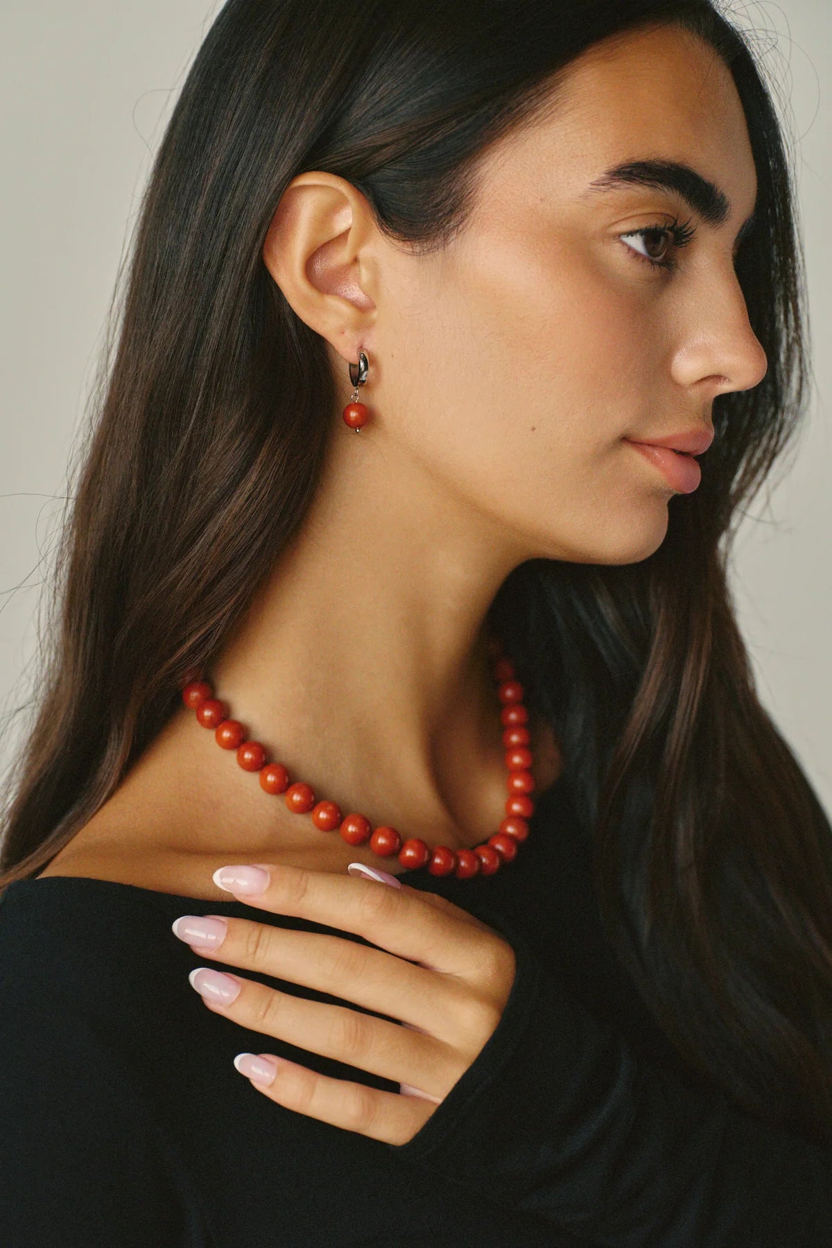 Anneaux Terracotta - Argent