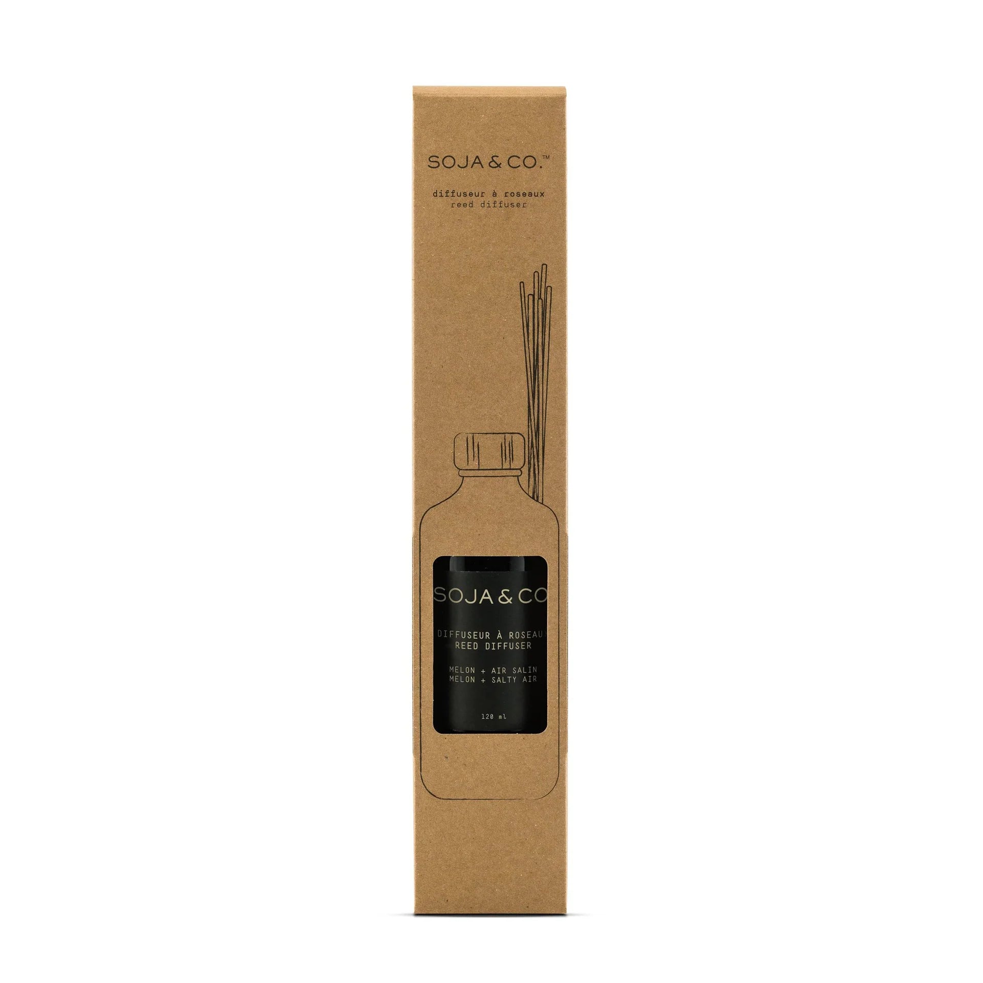 Diffuseur à roseaux - Melon et air salin