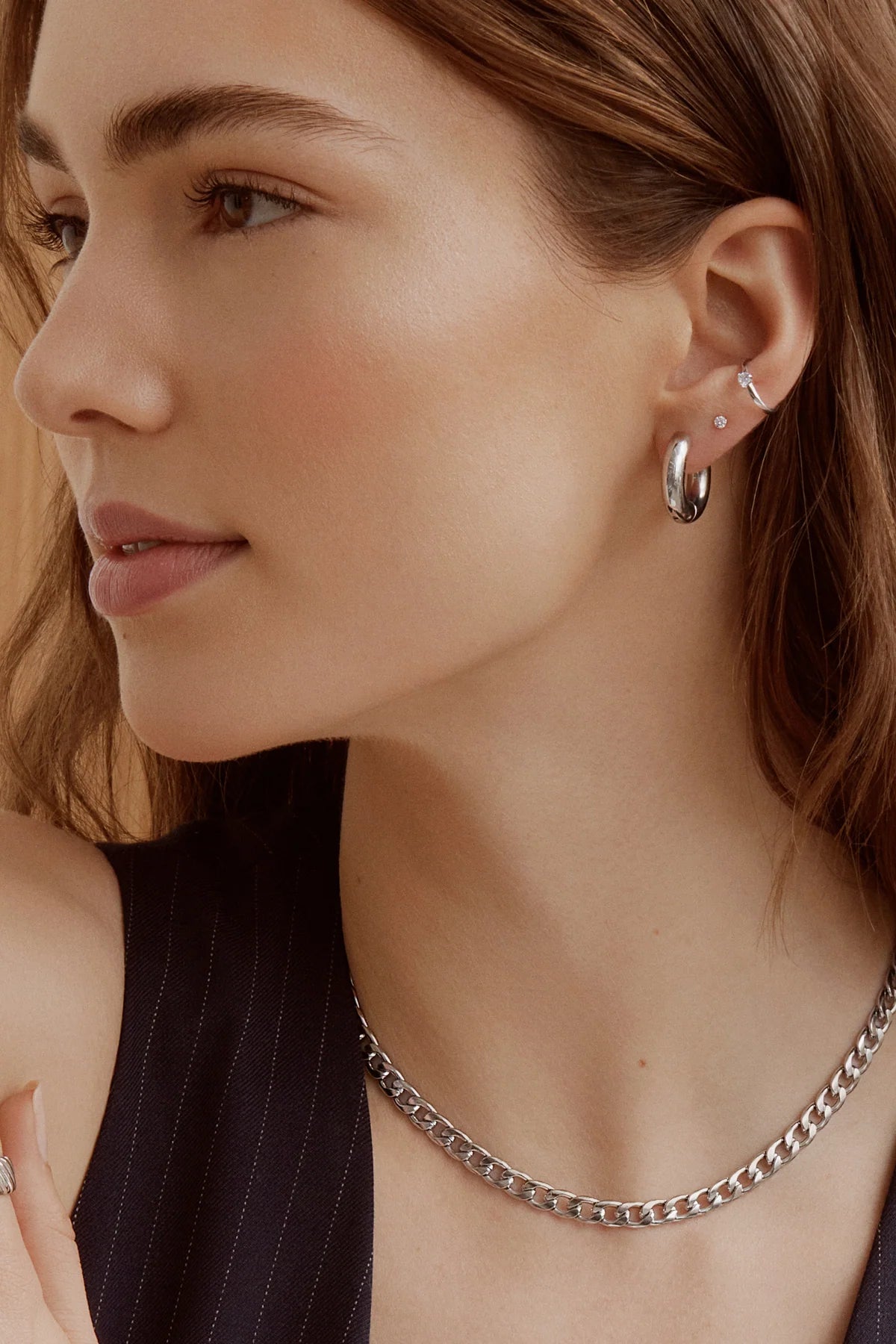Ear cuff Sparkle - Argent