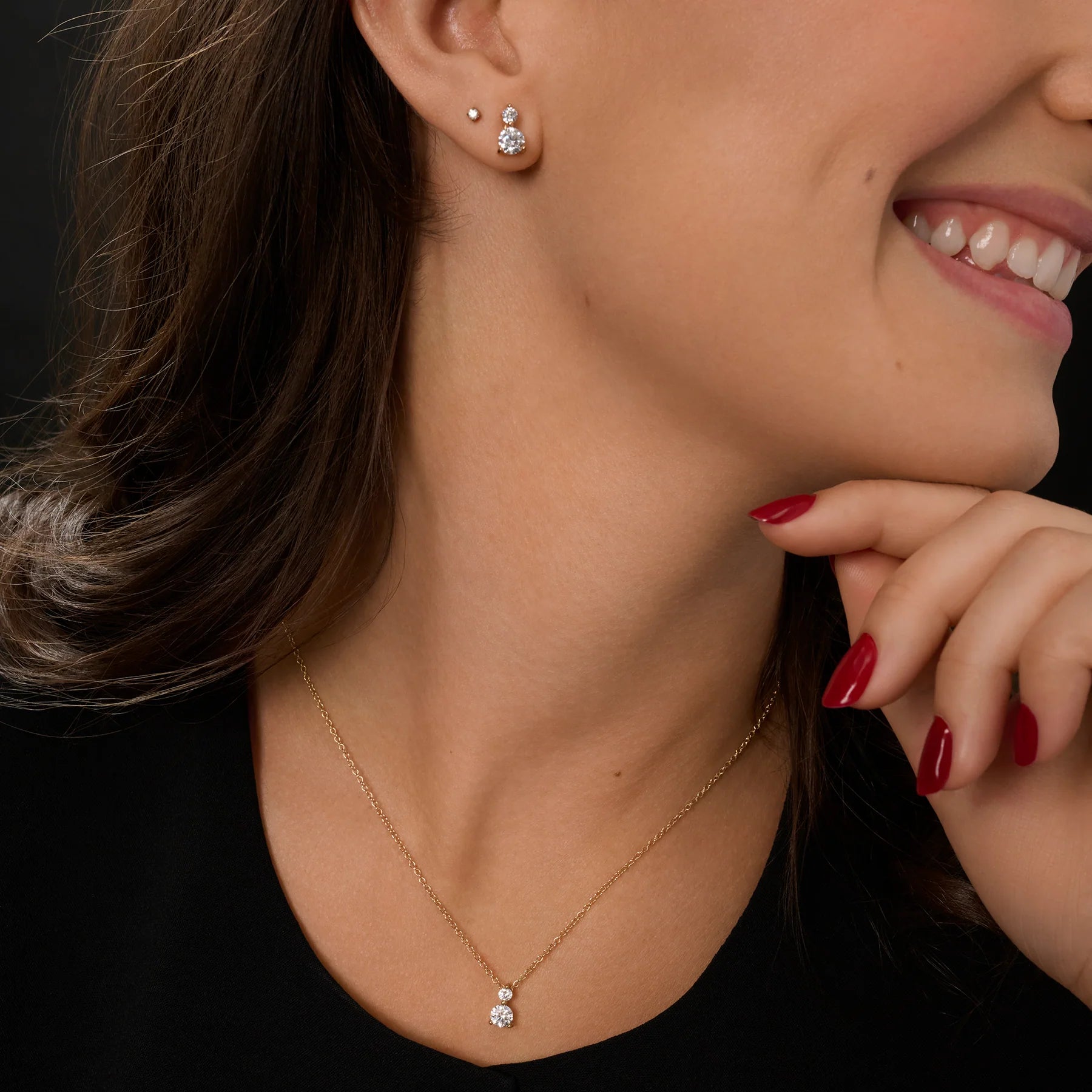 Boucles fixes Ophelia - Argent
